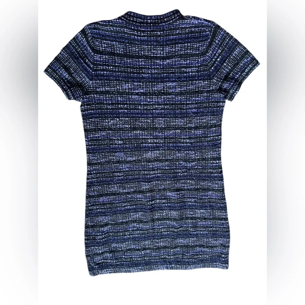 Kate Spade, Tweed Texture Knit Dress, Purple size XLarge.